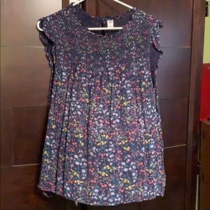 Size XL Blue floral Old Navy sleeveless top